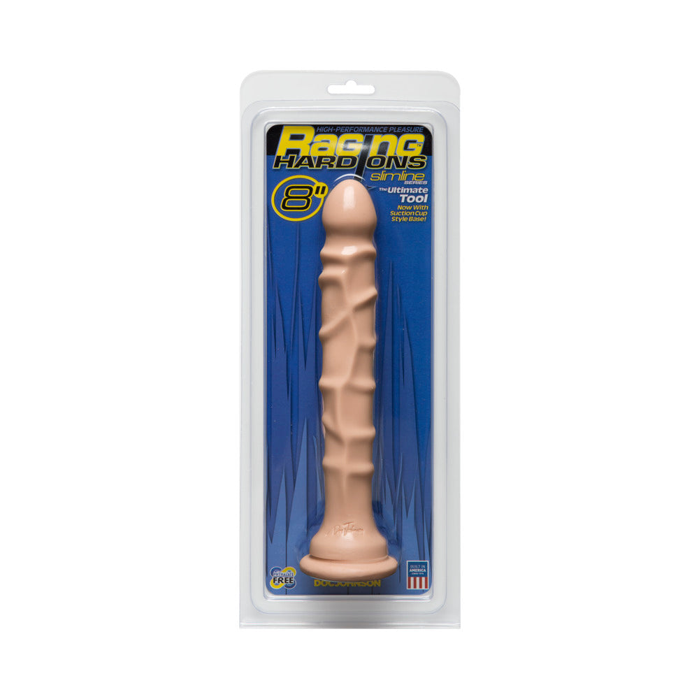 Raging Slimline Suction Cup 8 Inches Dong Beige