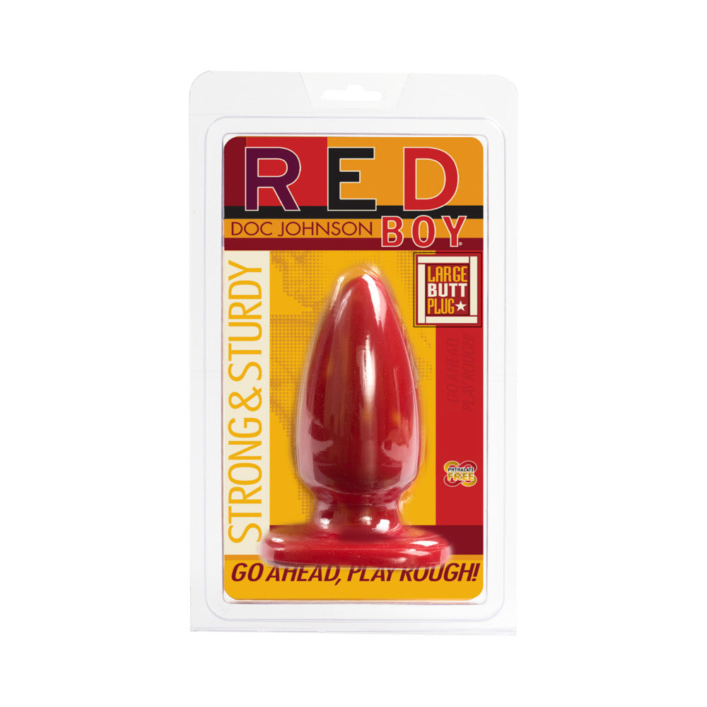 Red Boy - Large Butt Plug Red