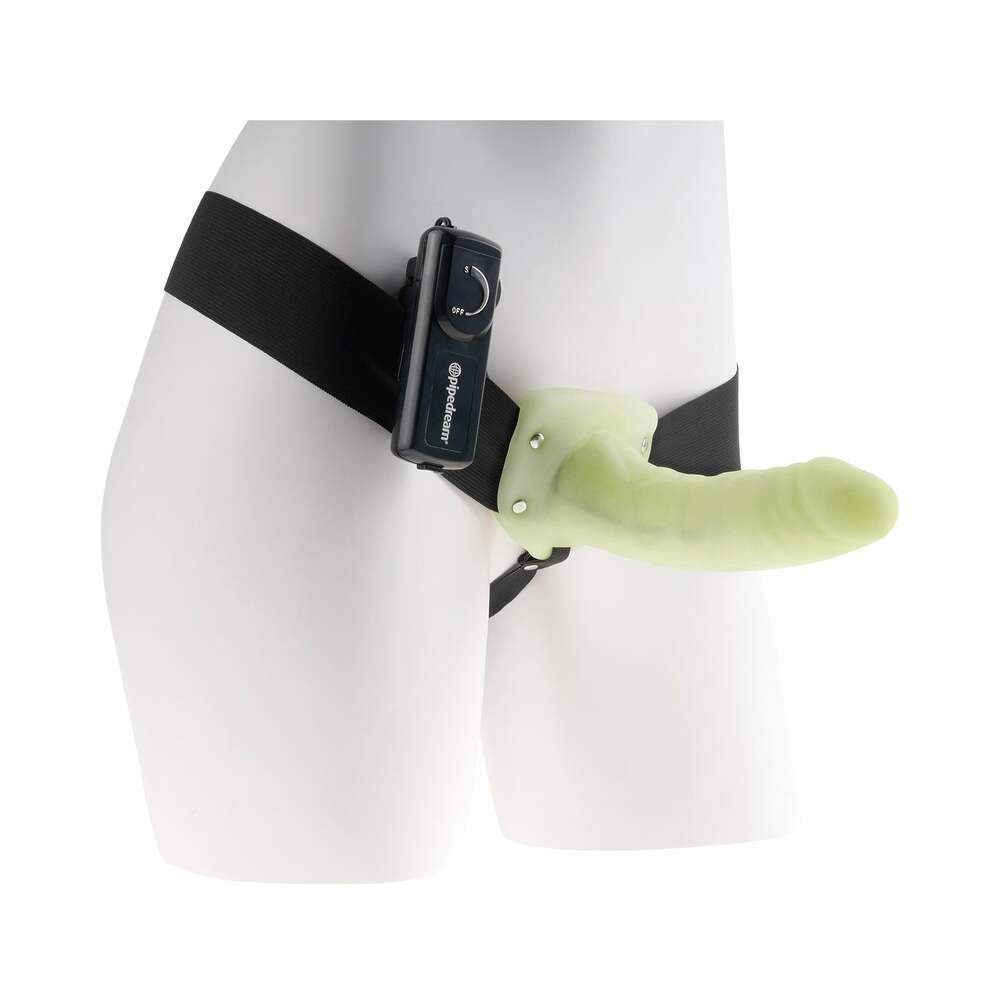 Fetish Fantasy Vibrating Hollow Strap-On Glow In The Dark