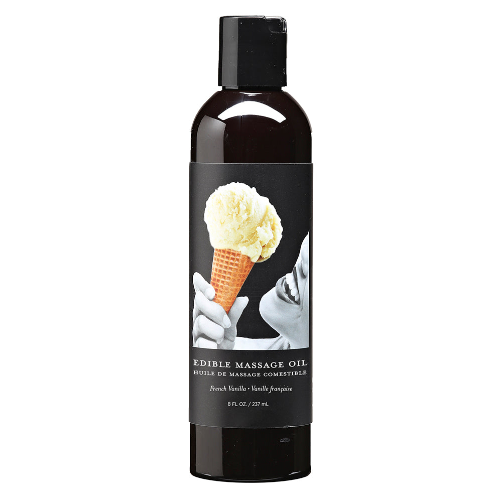 Earthly Body Edible Massage Oil Vanilla 8Oz