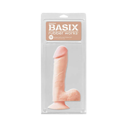 Basix Rubber Works 7.5In. Dong Suction Cup Beige