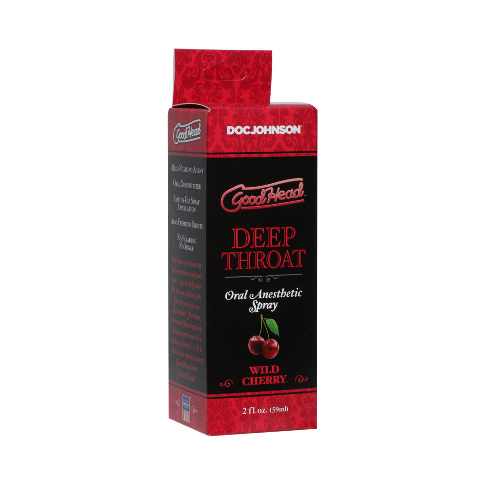 Goodhead Deep Throat Oral Anesthetic Spray Wild Cherry 2Oz