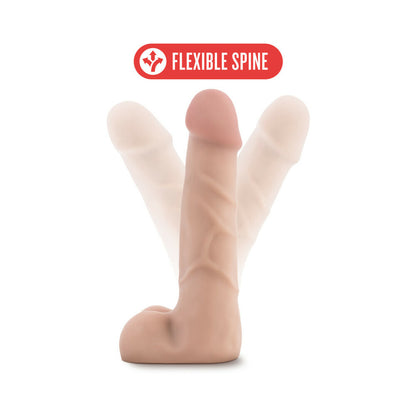 X5 7 Inches Cock With Flexible Spine Dildo Beige