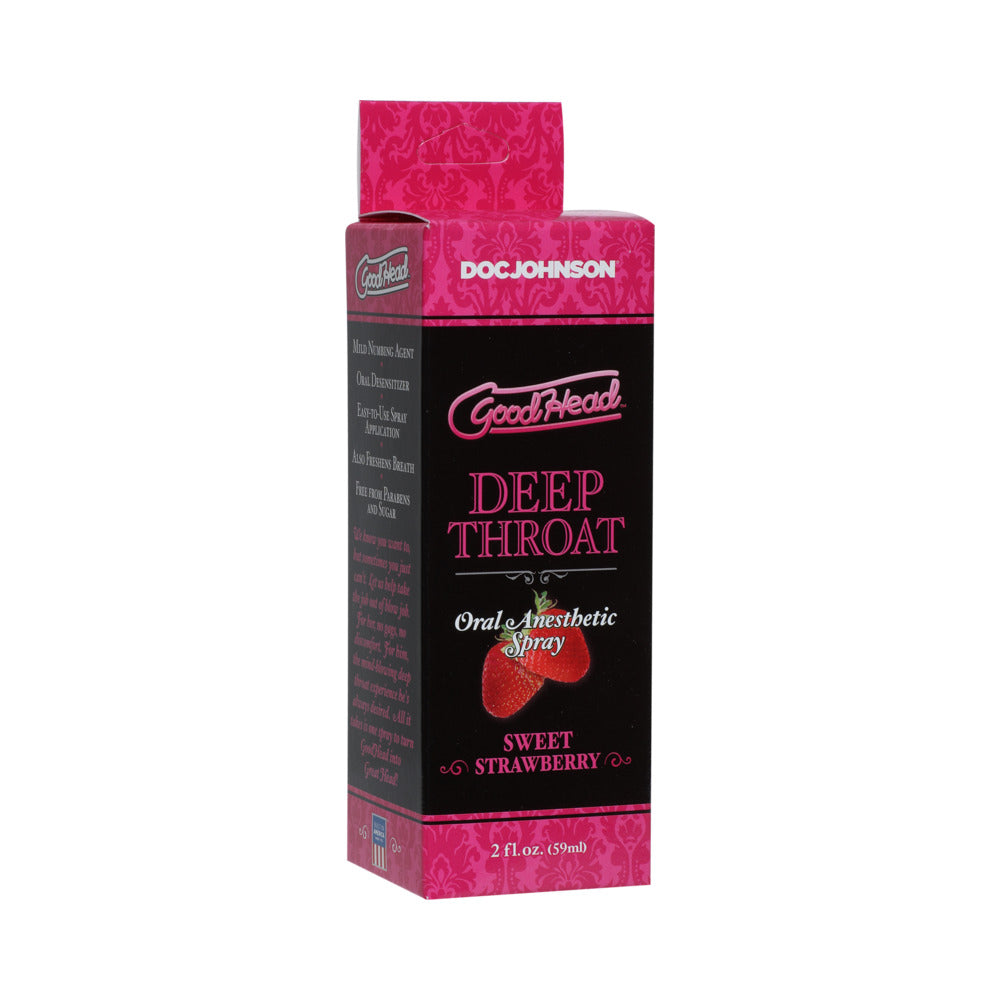 Goodhead Deep Throat Spray Sweet Strawberry 2Oz