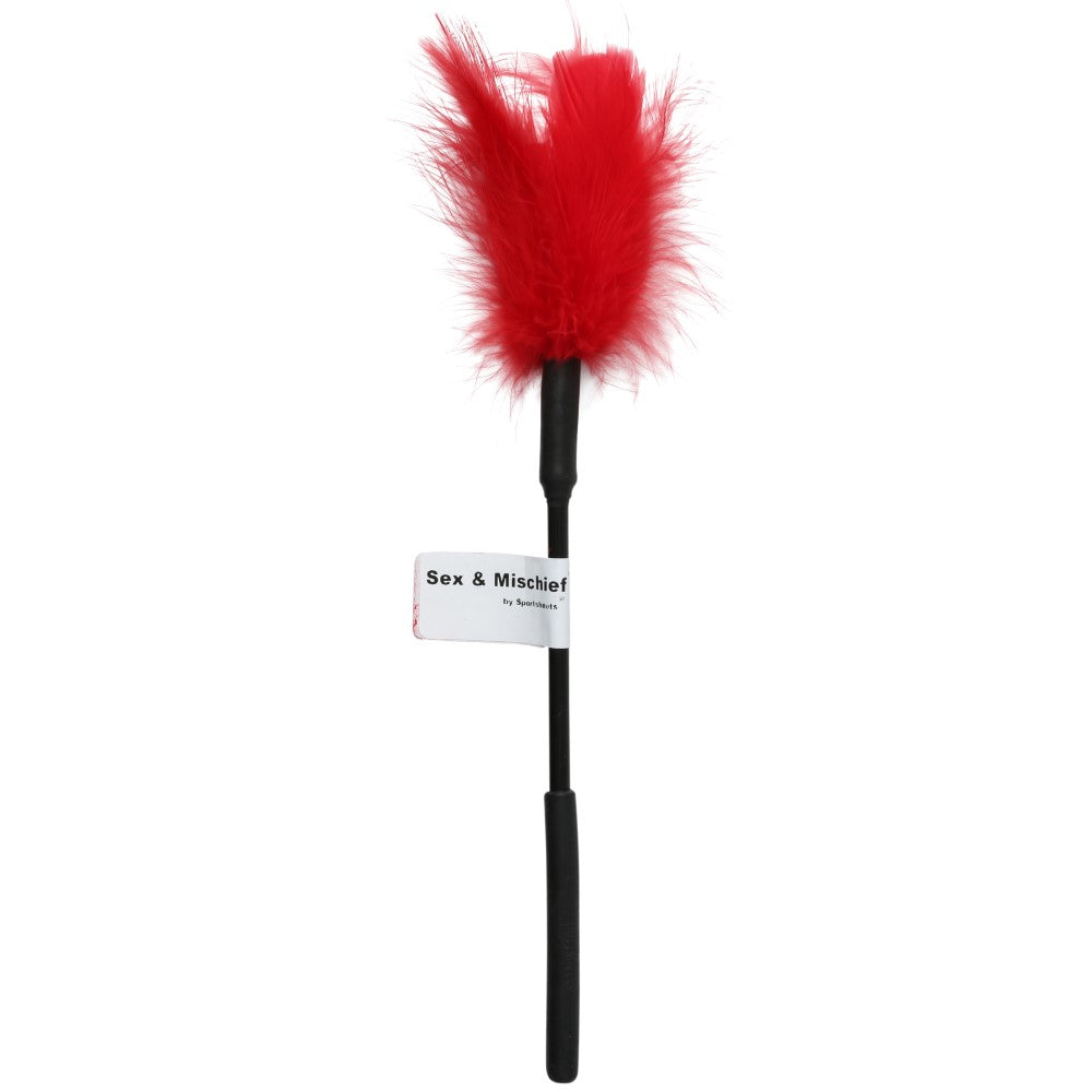 Feather Ticklers 7 Inches Red