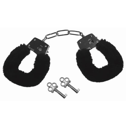 S&amp;M Furry Handcuffs: Black