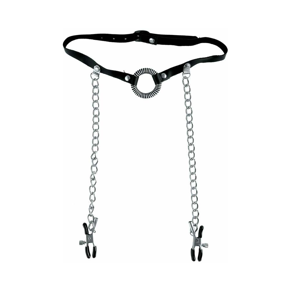 Fetish Fantasy Limited Edition O-Ring Gag &amp; Nipple Clamps