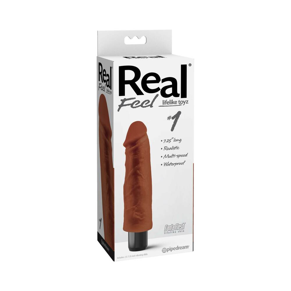 Real Feel Lifelike Toyz No. 1 Brown Vibrator