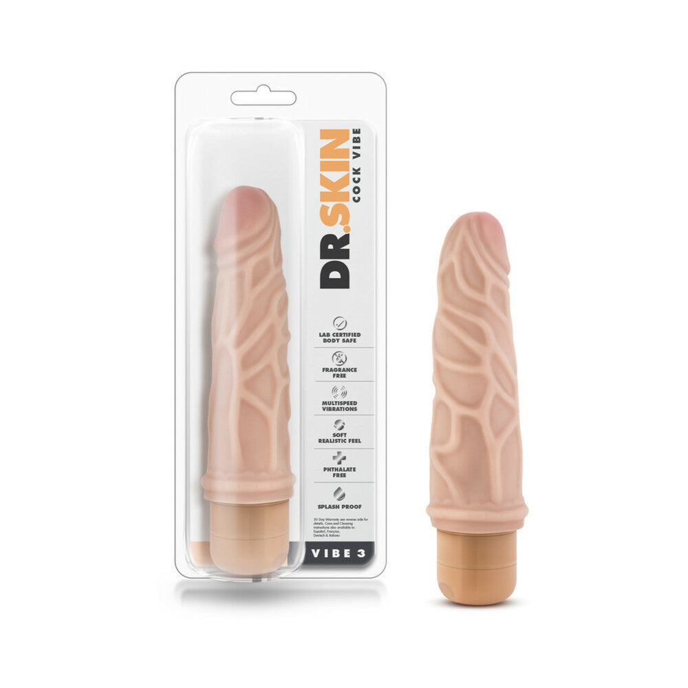 Dr Skin Cock Vibe 03 Beige 7.25