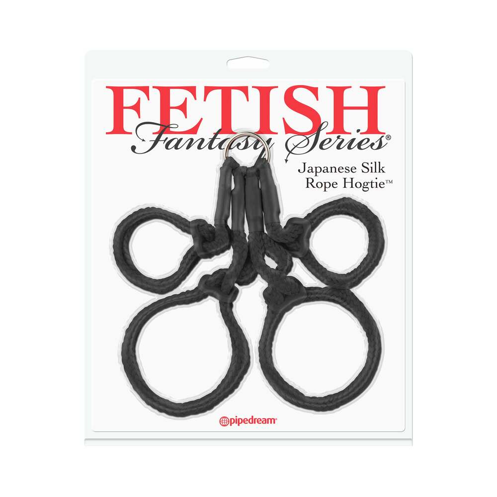 Fetish Fantasy Series Japanese Silk Rope  Hogtie - Black