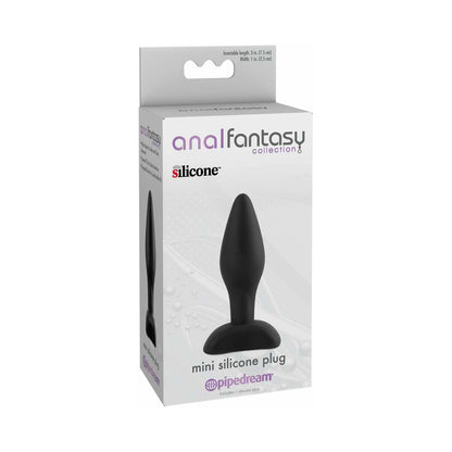 Anal Fantasy Mini Silicone Plug Black