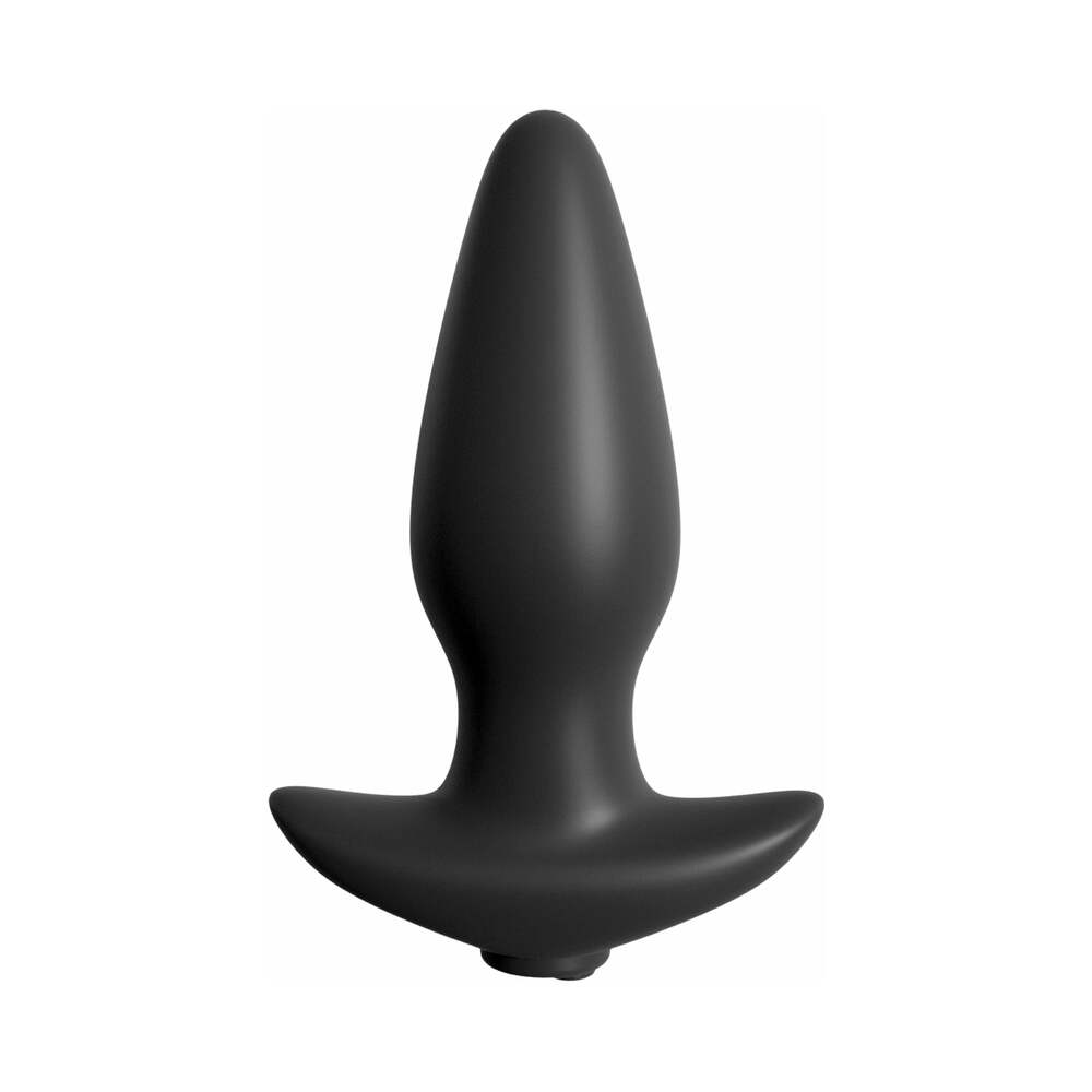 Anal Fantasy Collection Remote Control Silicone Plug - Black