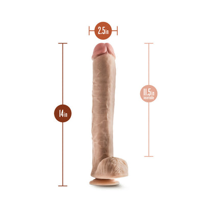 Bruno Dildo 14&quot; - Beige