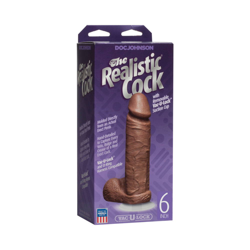 The Realistic C*ck 6 Inch Suction Cup Dildo