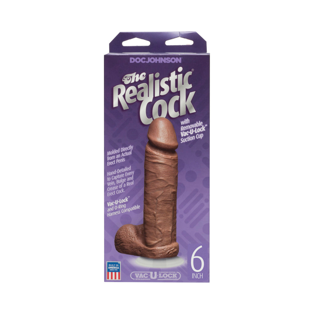 The Realistic C*ck 6 Inch Suction Cup Dildo