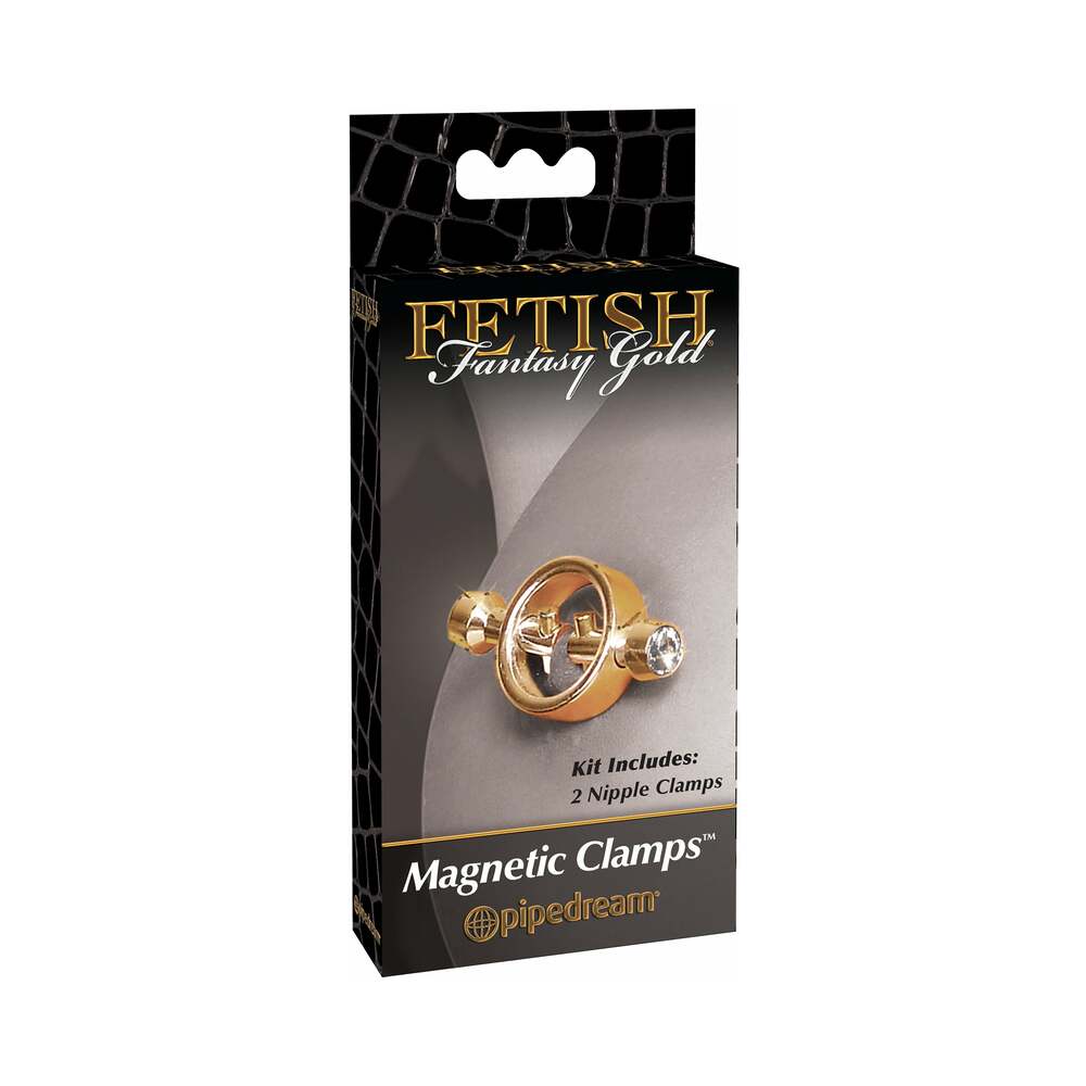 Fetish Fantasy Gold Magnetic Nipple Clamps - Gold