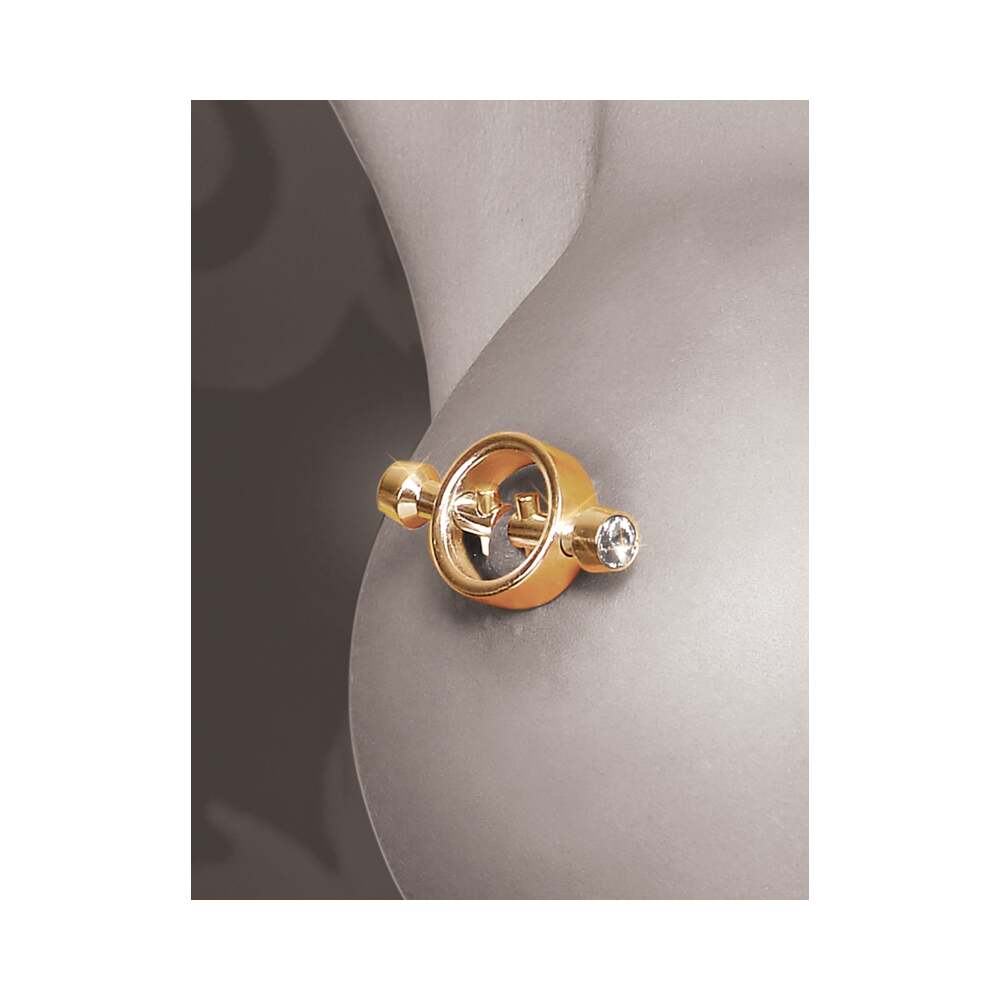 Fetish Fantasy Gold Magnetic Nipple Clamps - Gold