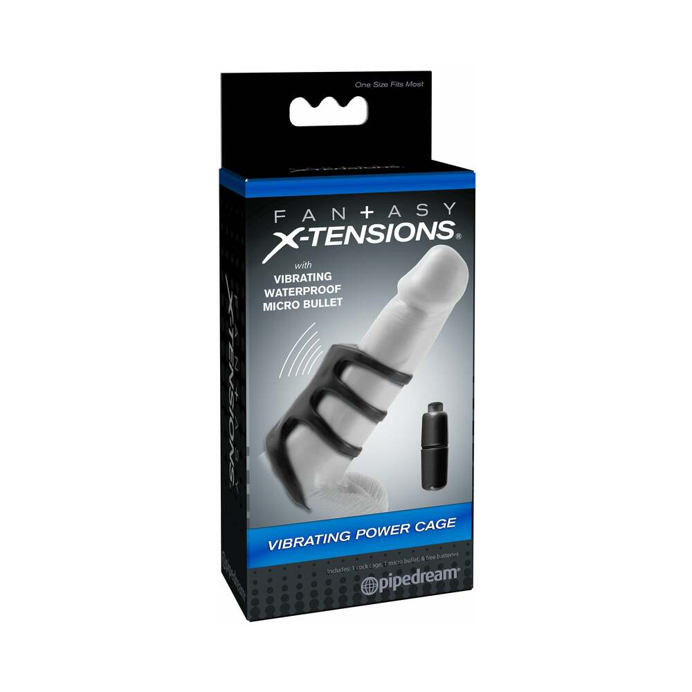 Fantasy X-Tensions Vibrating Power Cage Black