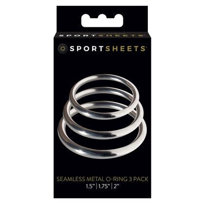 Sportsheets Metal O-Ring 3 Pack Nickel-Free Rings