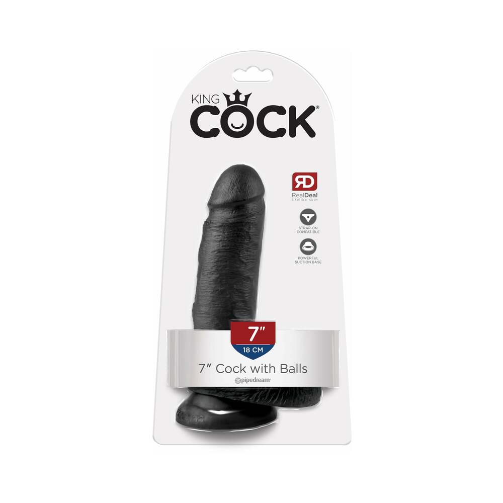 King Cock 7 Inch Realistic Dildo With Balls