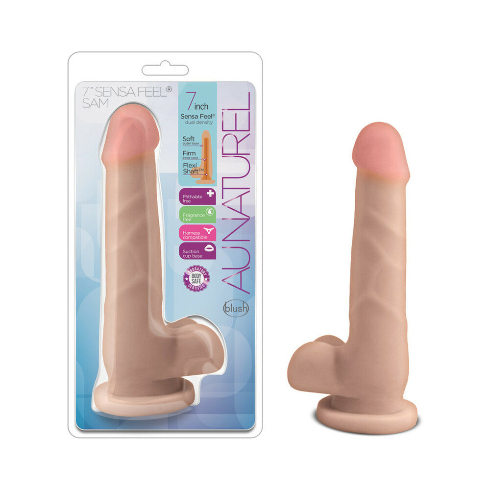 Au Naturel 7 Inches Sam Beige Dildo