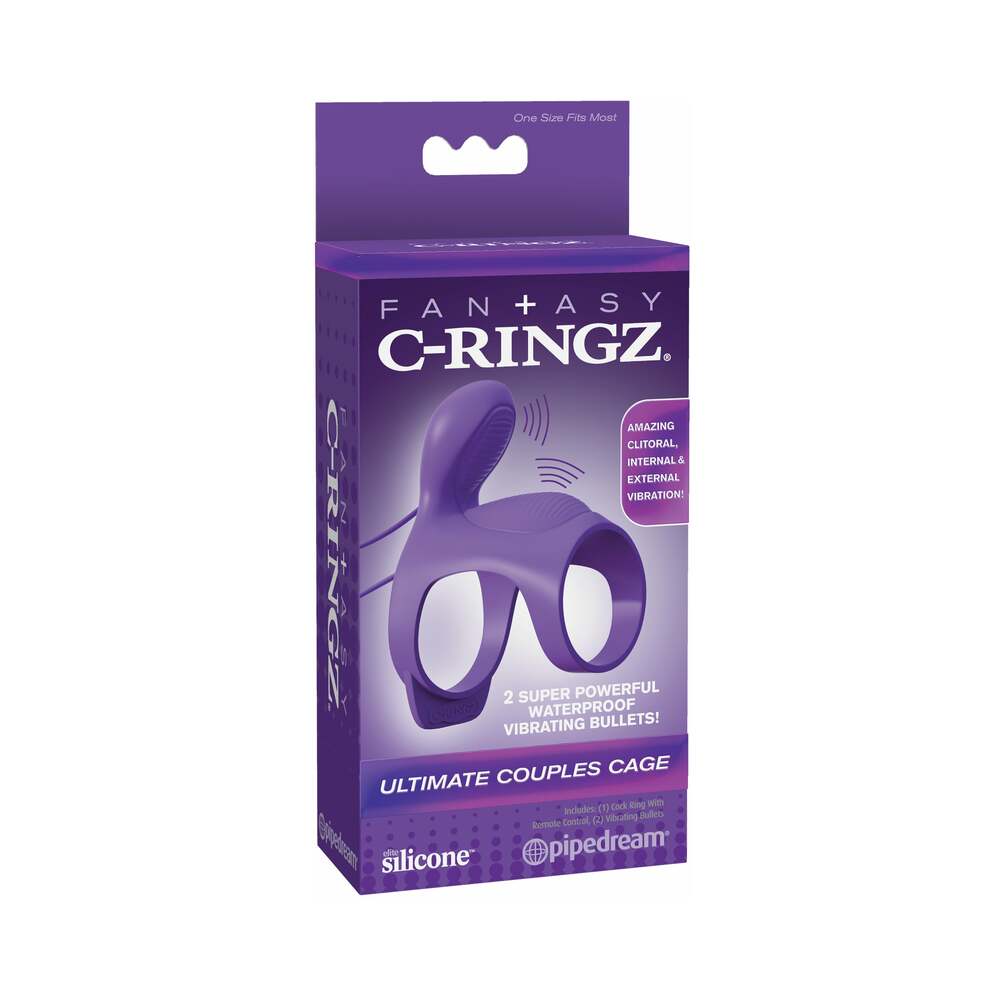 Fantasy C Ringz Ultimate Couples Cage - Purple