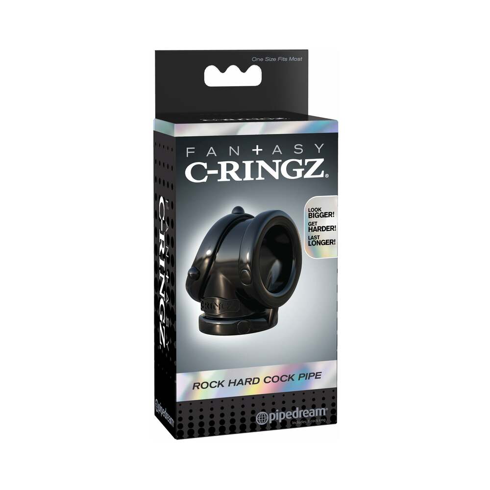 Fantasy C-Ringz Rock Hard Cock Pipe - Black