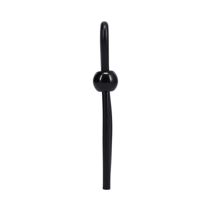 Rock Solid Lasso Single Adjustable Black Silicone Cock Tie