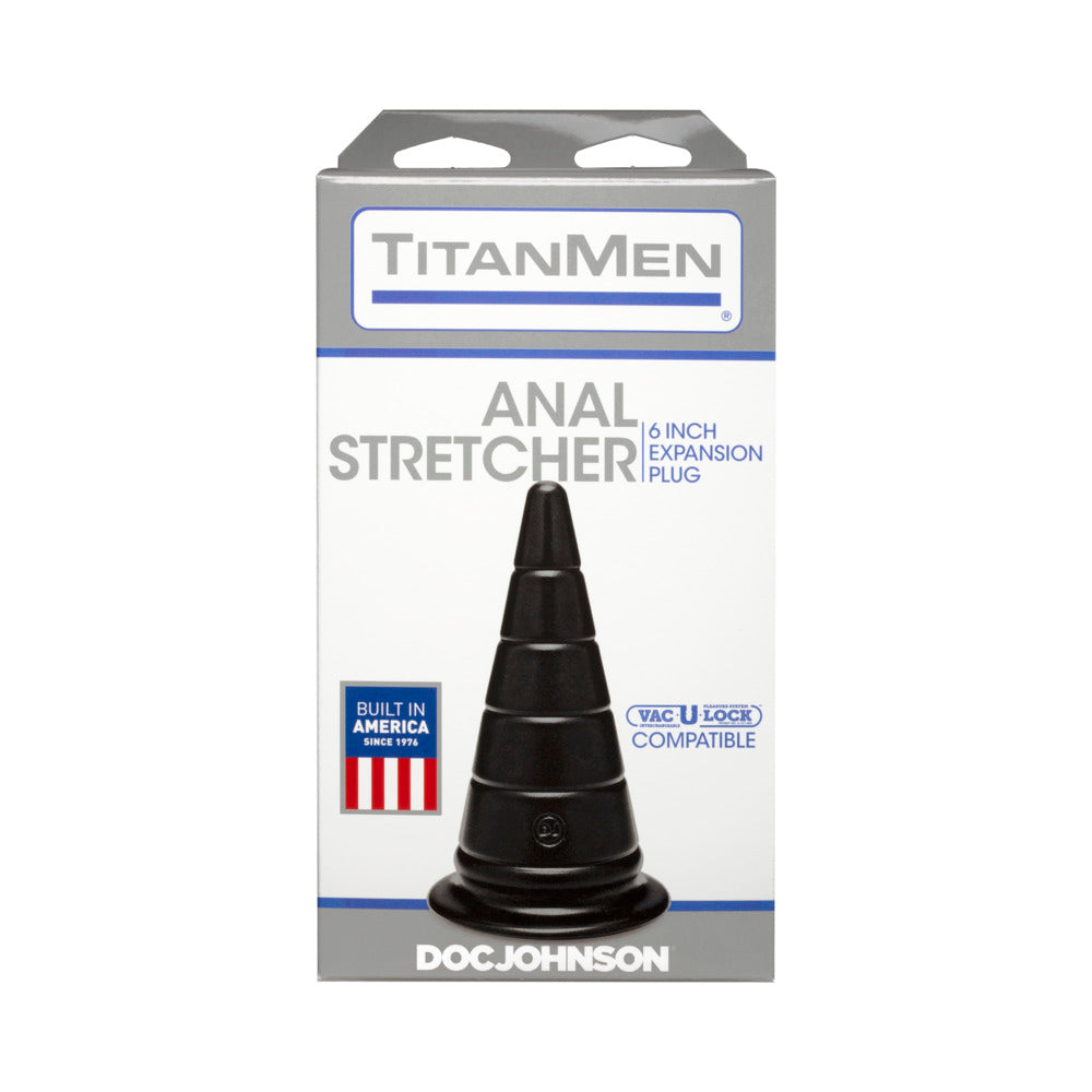 Titanmen Anal Stretcher 6 Inches Expansion Plug Black