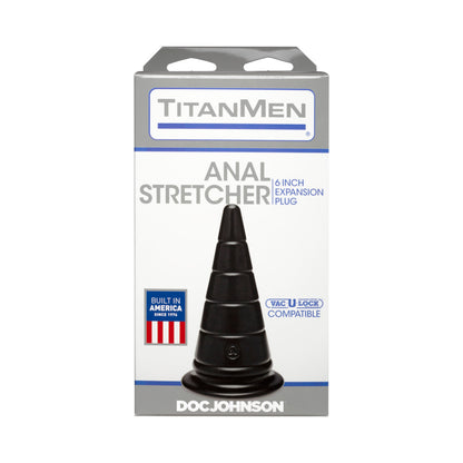 Titanmen Anal Stretcher 6 Inches Expansion Plug Black