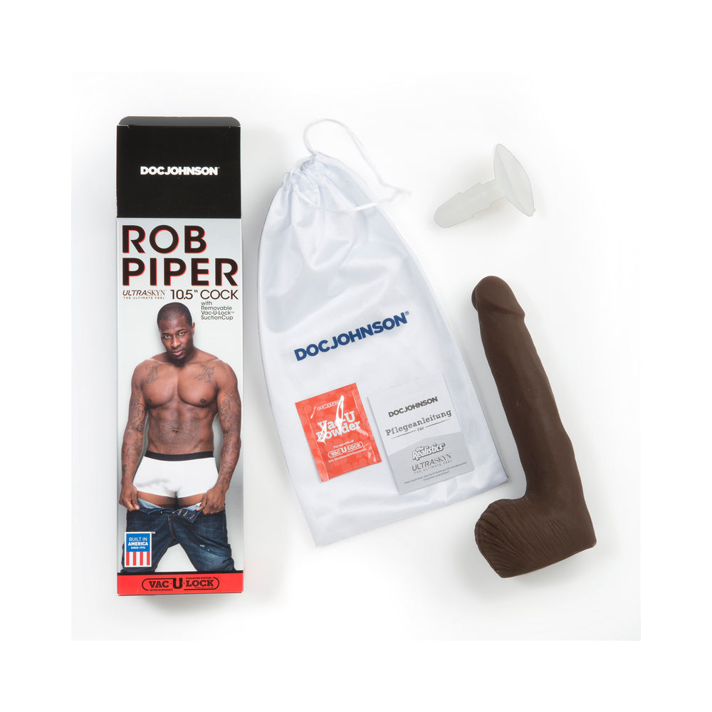 Rob Piper Ultraskyn 10.5 Inches Cock Brown Dildo