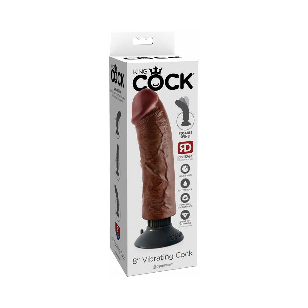 King Cock 8In Vibrating Cock