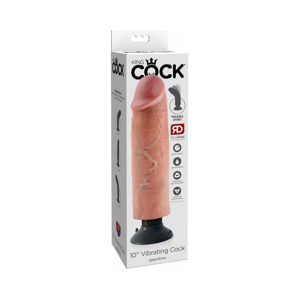 King Cock 10In Vibrating Cock