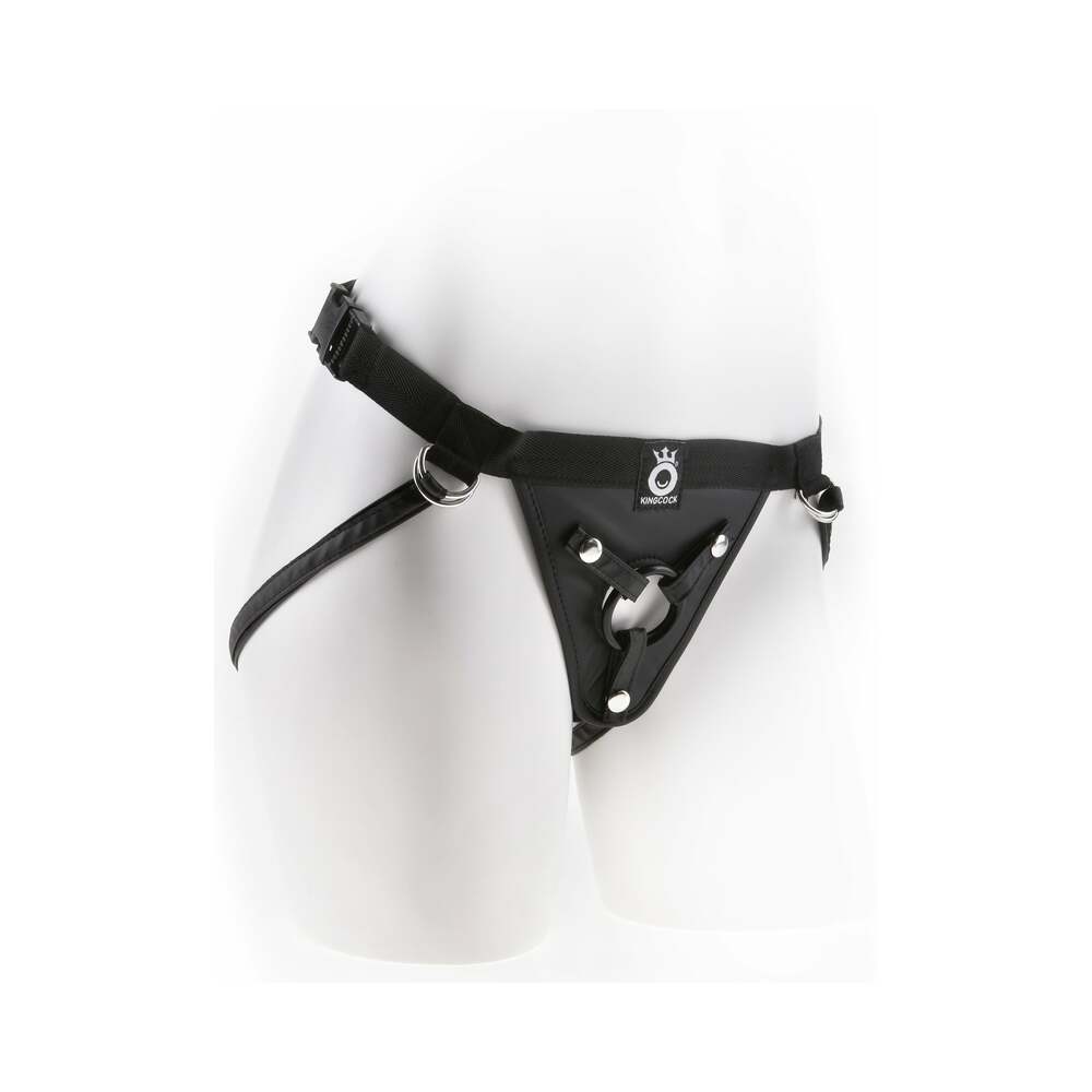 King Cock Fit Rite Harness Black Nylon Strap On