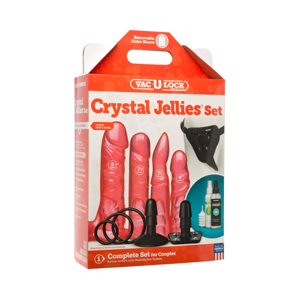 Vac-U-Lock Crystal Jellies Set - Pink