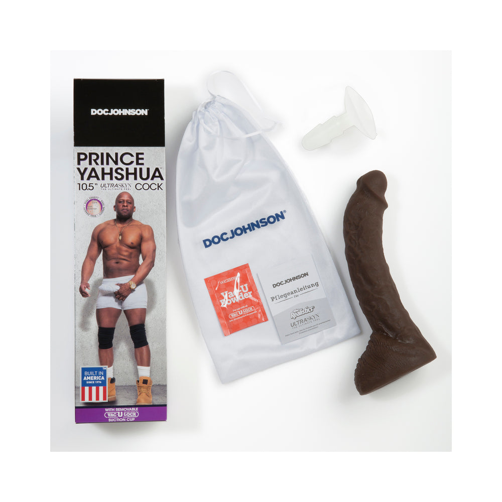 Prince Yahshua Ultraskyn 10.5 Inches Cock Brown Dildo