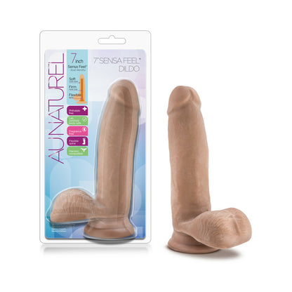 Au Naturel 7 Inch Sensa Feel Dildo - Latin