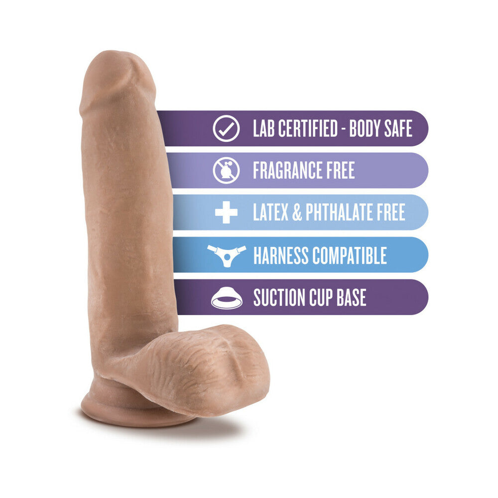 Au Naturel 7 Inch Sensa Feel Dildo - Latin