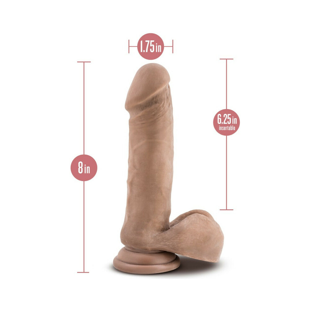 Au Naturel 8 Sensa Feel Dildo - Chocolate