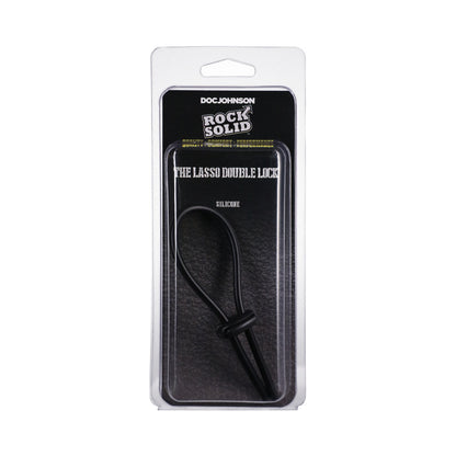 Rock Solid Lasso Cock Ring Black