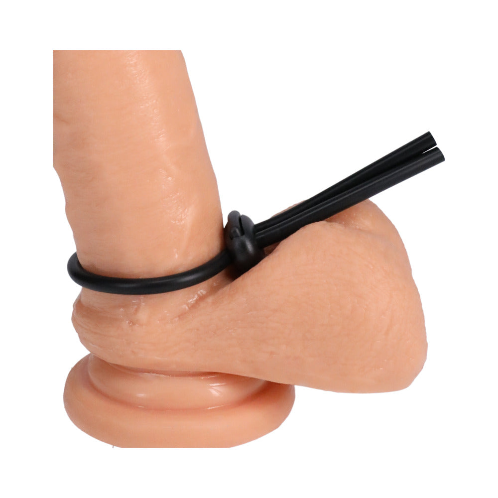 Rock Solid Lasso Cock Ring Black