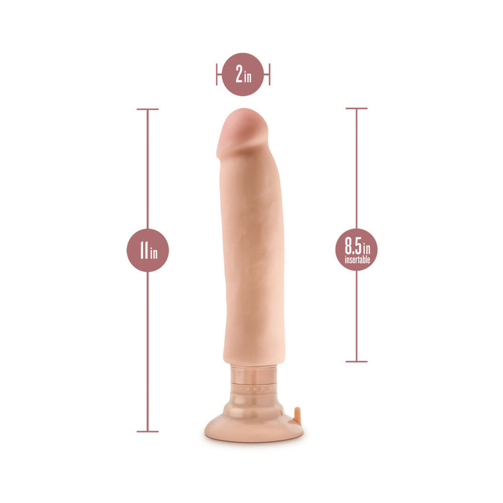 Au Naturel 11 Inches Magnum Vibrating Dong Beige