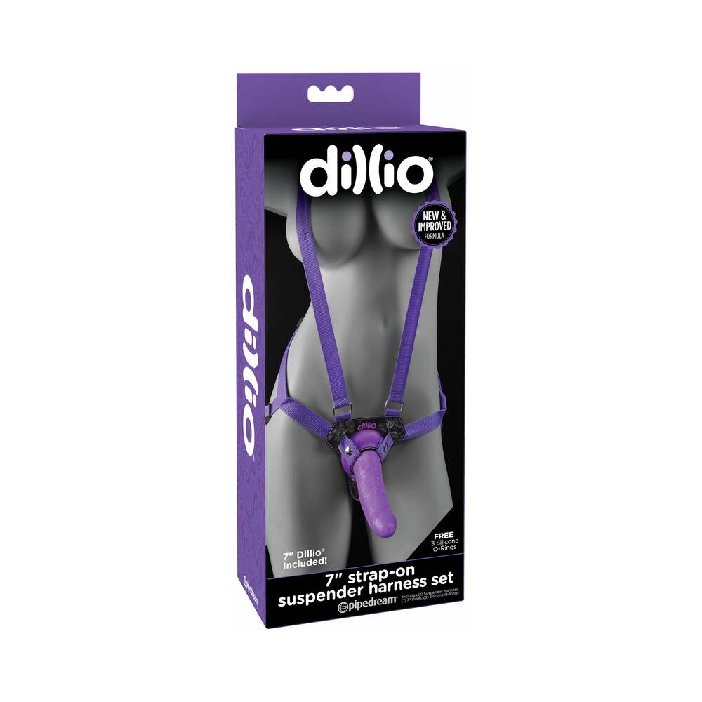 Dillio Pur 7In Strap-On Suspend Harn Set