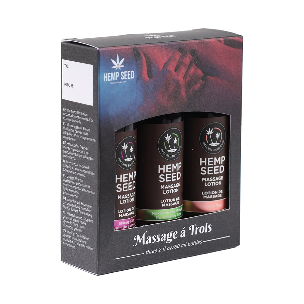 Earthly Body Massage Trio - 2 Oz Isle, Skinny &amp; Naked