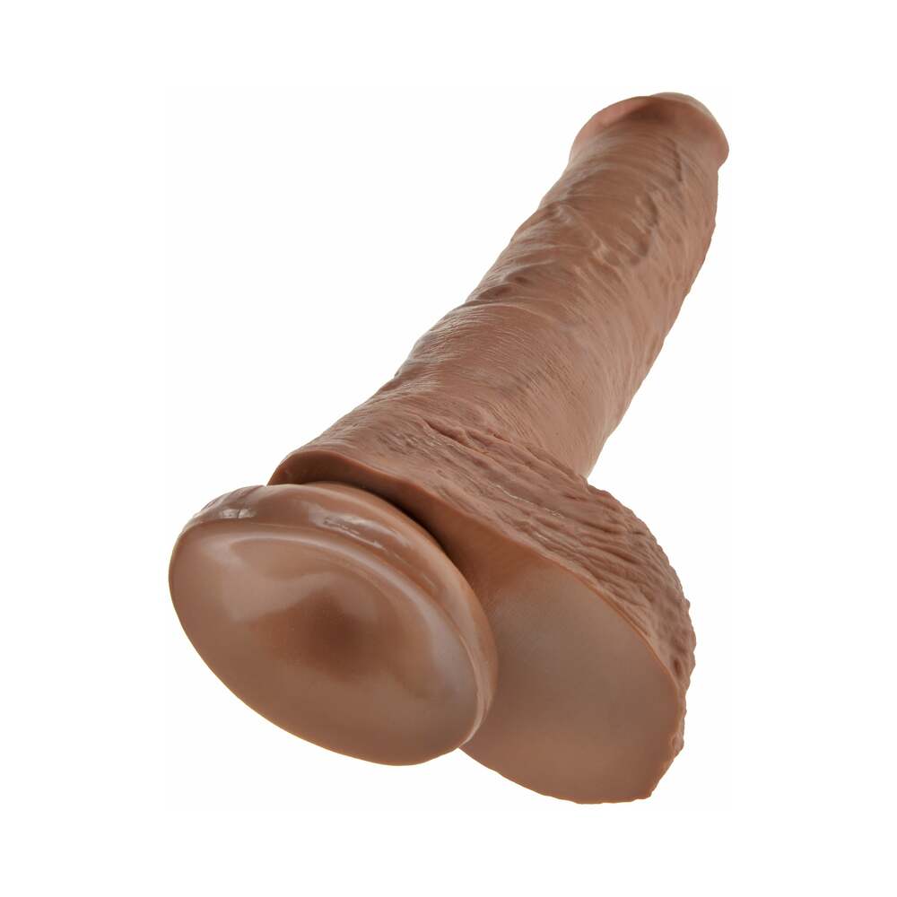 King Cock 10 Inch Suction Cup Dildo W/Balls