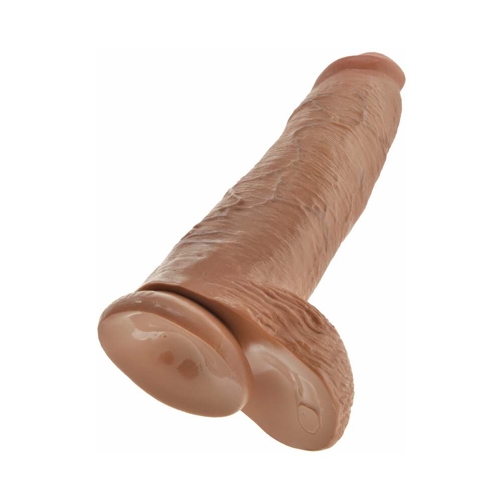 King Cock 12 Inch  Cock W/Balls Tan