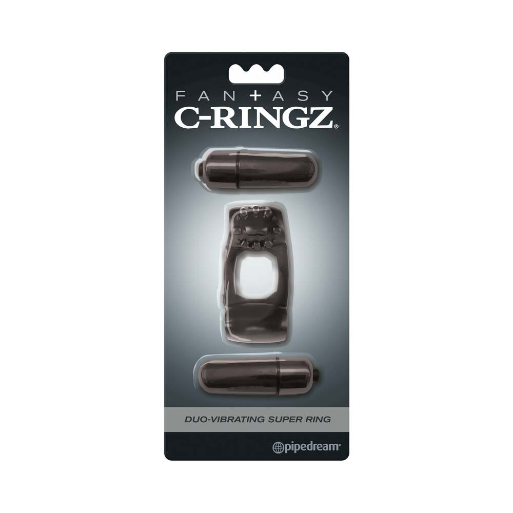 Fantasy C-Ringz Duo-Vibrating Super Ring Black