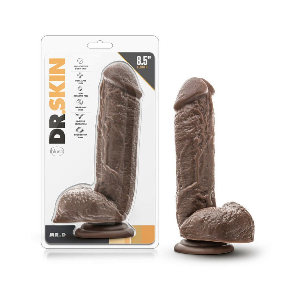 Dr. Skin - Mr. D - 8.5 Inch Dildo - Chocolate