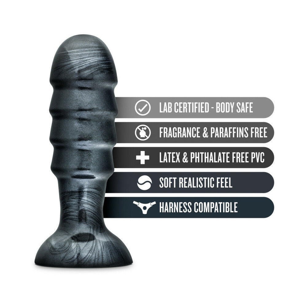 Jet Bruiser Carbon Metallic Black Butt Plug