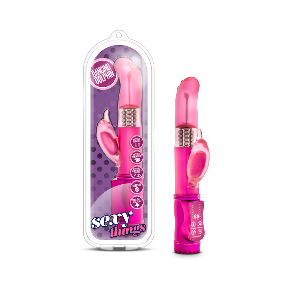 Dancing Dolphin Fuchsia Pink Vibrator